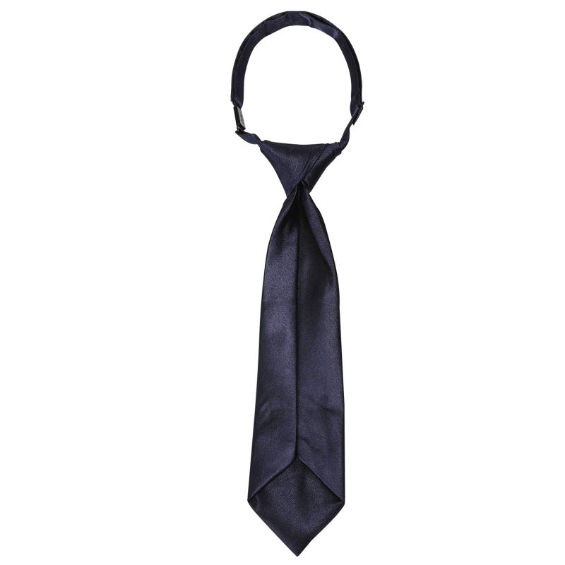 Kajeer Ties for Kids Boys Necktie Adjustable- Woven Little Boys Pre-tied for Kids Formal Wedding Graduation School Uniforms (Navy blue, M (age 5 years - 12) - Image 3